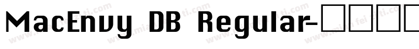 MacEnvy DB Regular字体转换